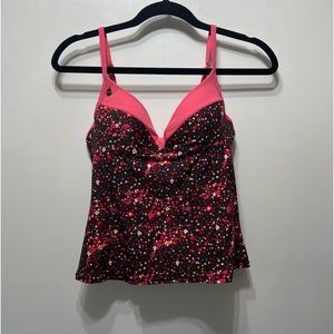 LOLE Women's Pink Tankini Swim Top